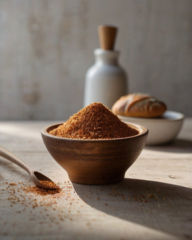 Condimento para aperitivos Savourshop en un bol con mezcla mediterránea para patatas, frutos secos y snacks