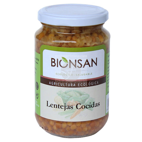 Organic cooked lentils 342g