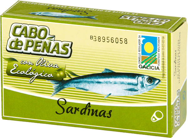 Sardines in organic olive oil 125g
