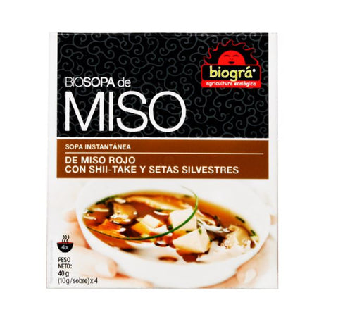 Red miso soup with organic mushrooms 4 bags