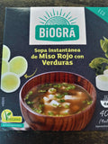 Red miso soup with organic vegetables 4 sachets